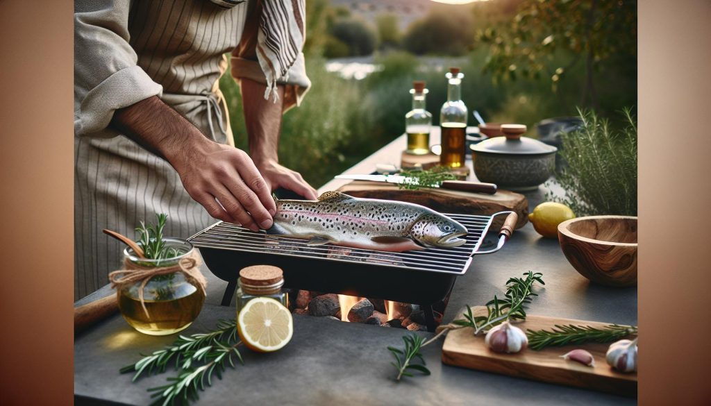 Jak udělat pstruha na grilu: křupavý a šťavnatý recept