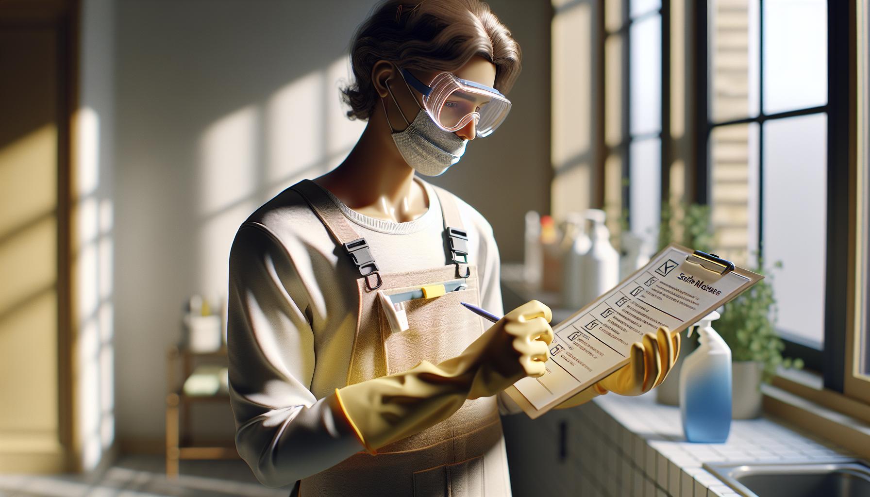 Bezpečnostní opatření před začátkem čištění