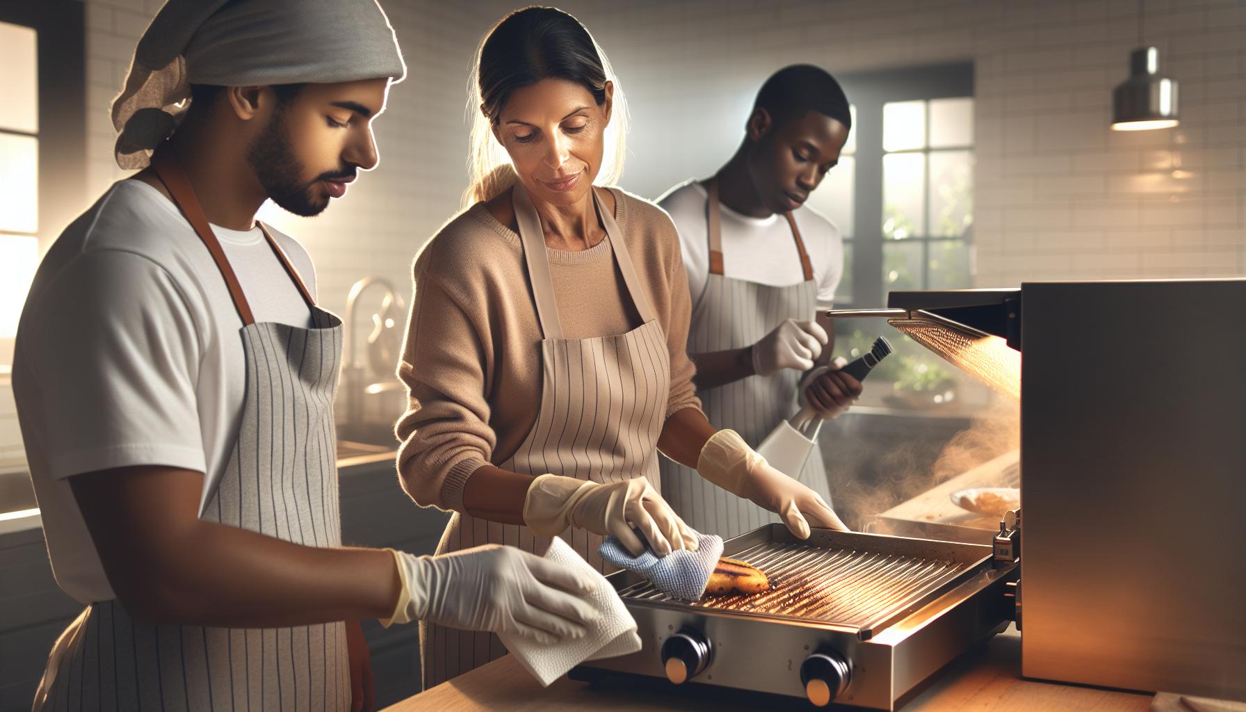 Údržba a čištění kontaktního grilu