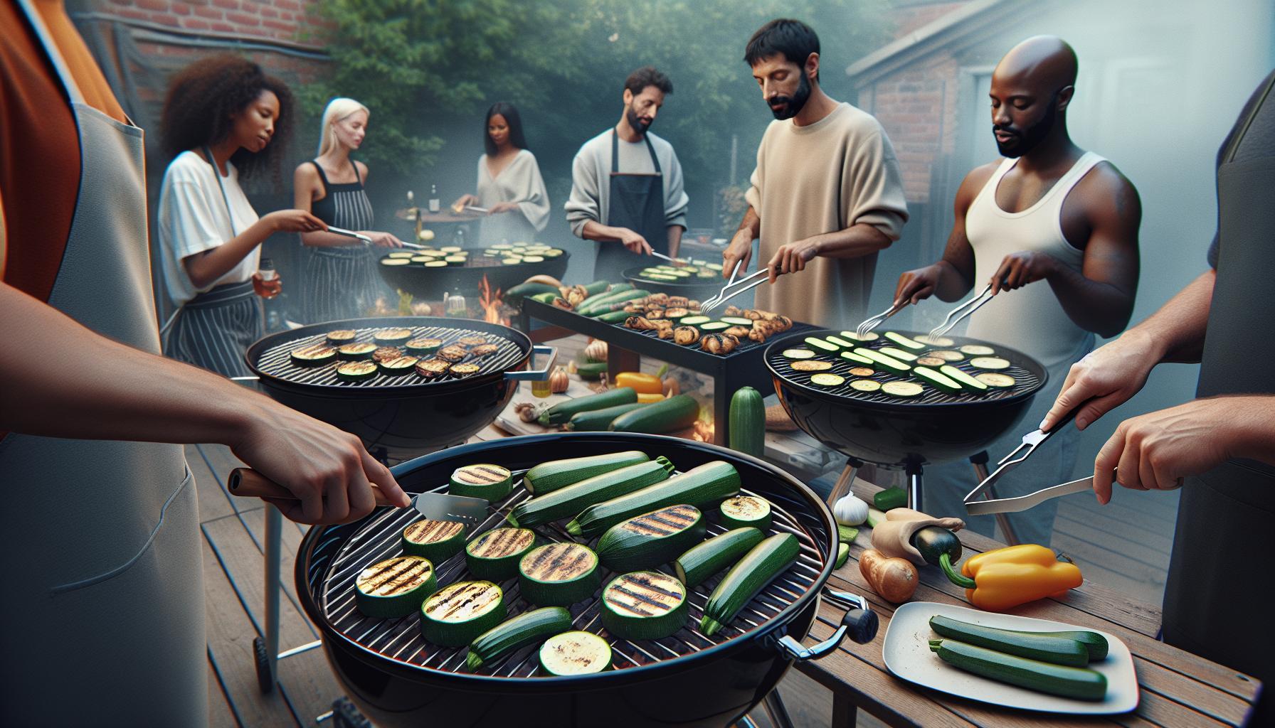 Grilování cukety na různých typech grilů