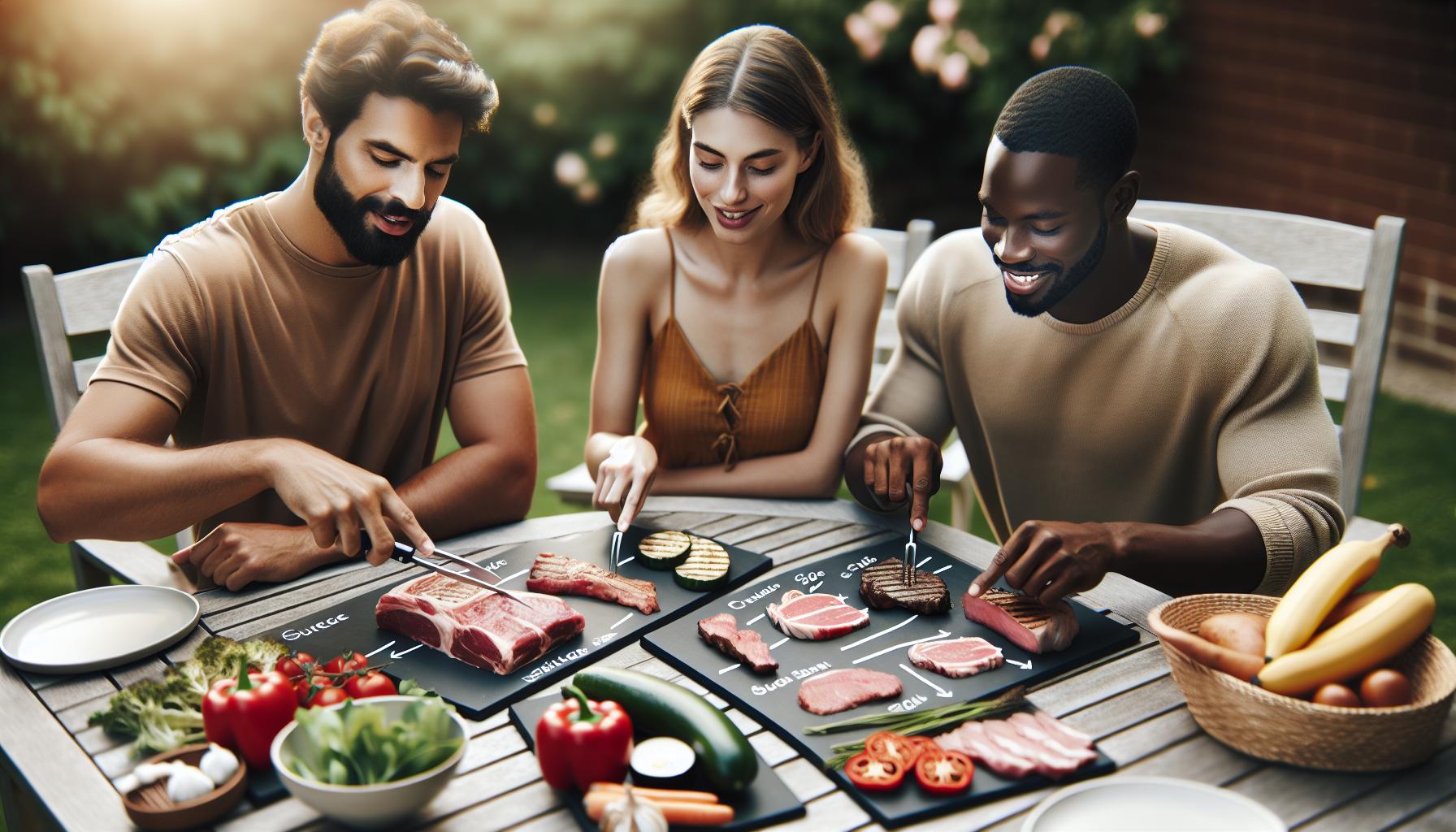 Ideální tloušťka plátků pro různé metody grilování