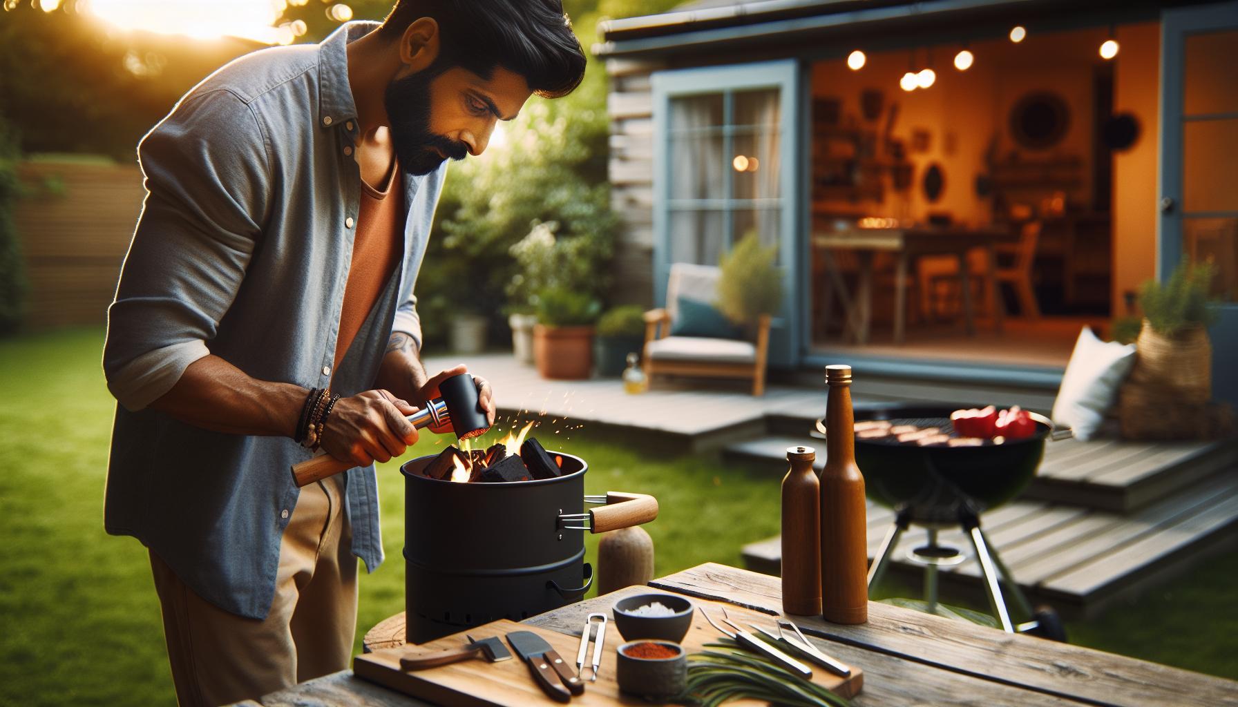 Jak rozpalit uhlí na gril: horké za 15 minut