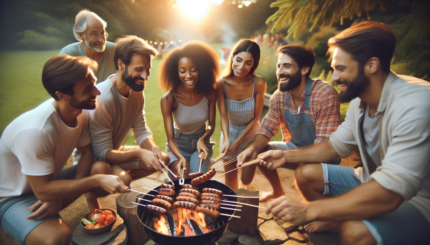 Jak dlouho grilovat klobásu: Klobása bez prasknutí 1 Jak správně grilovat klobásy na ohni