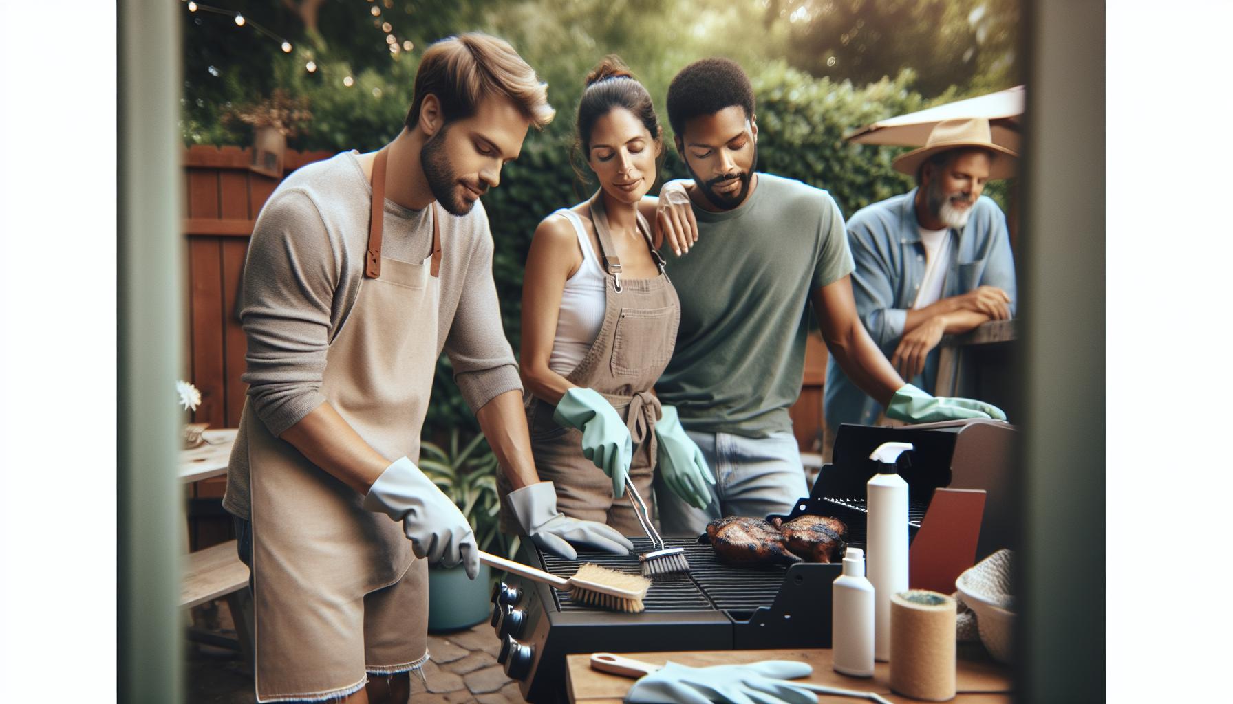 Jaký je správný postup při čištění plynového grilu?