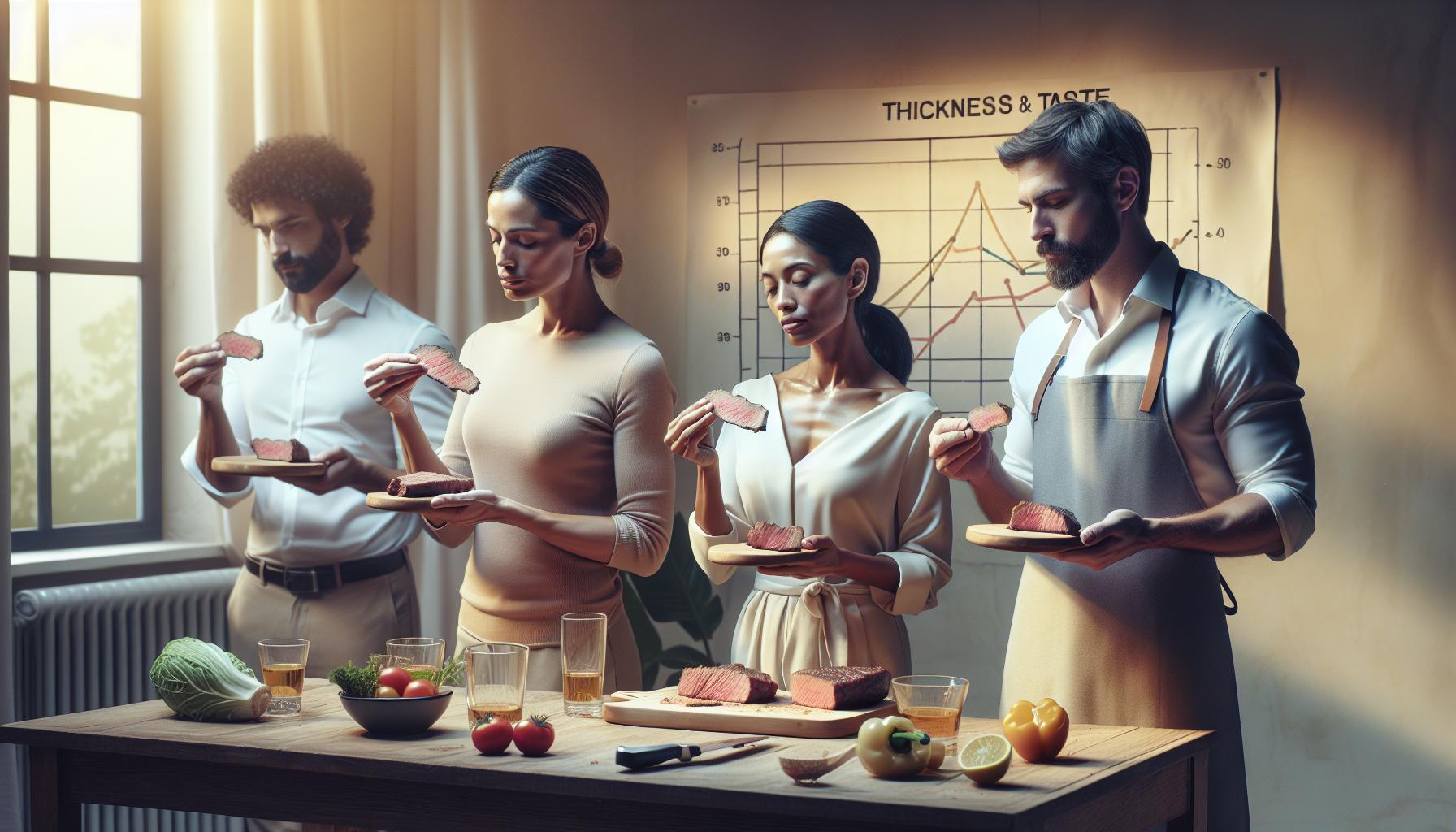 Jak tloušťka ovlivňuje chuť a šťavnatost