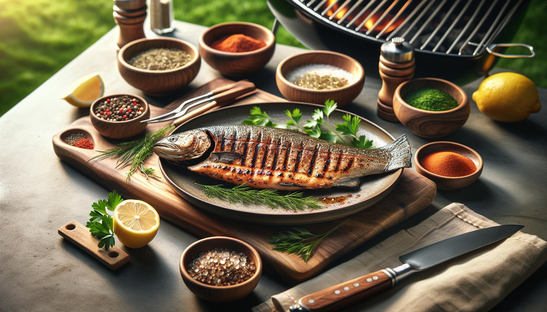 Jak udělat pstruha na grilu: křupavý a šťavnatý recept