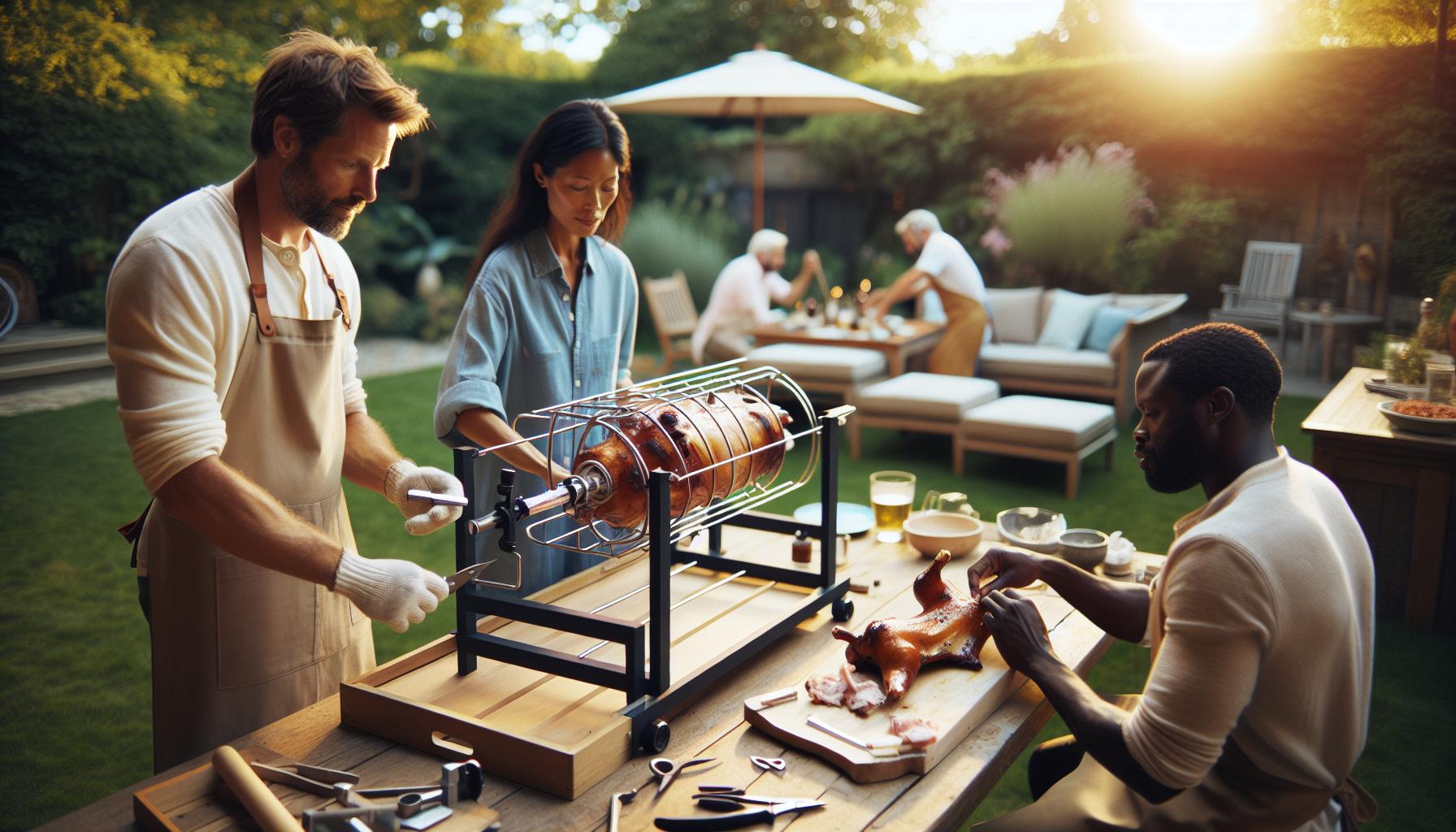 Jak vyrobit gril na sele: Perfektní rotisserie pro oslavy