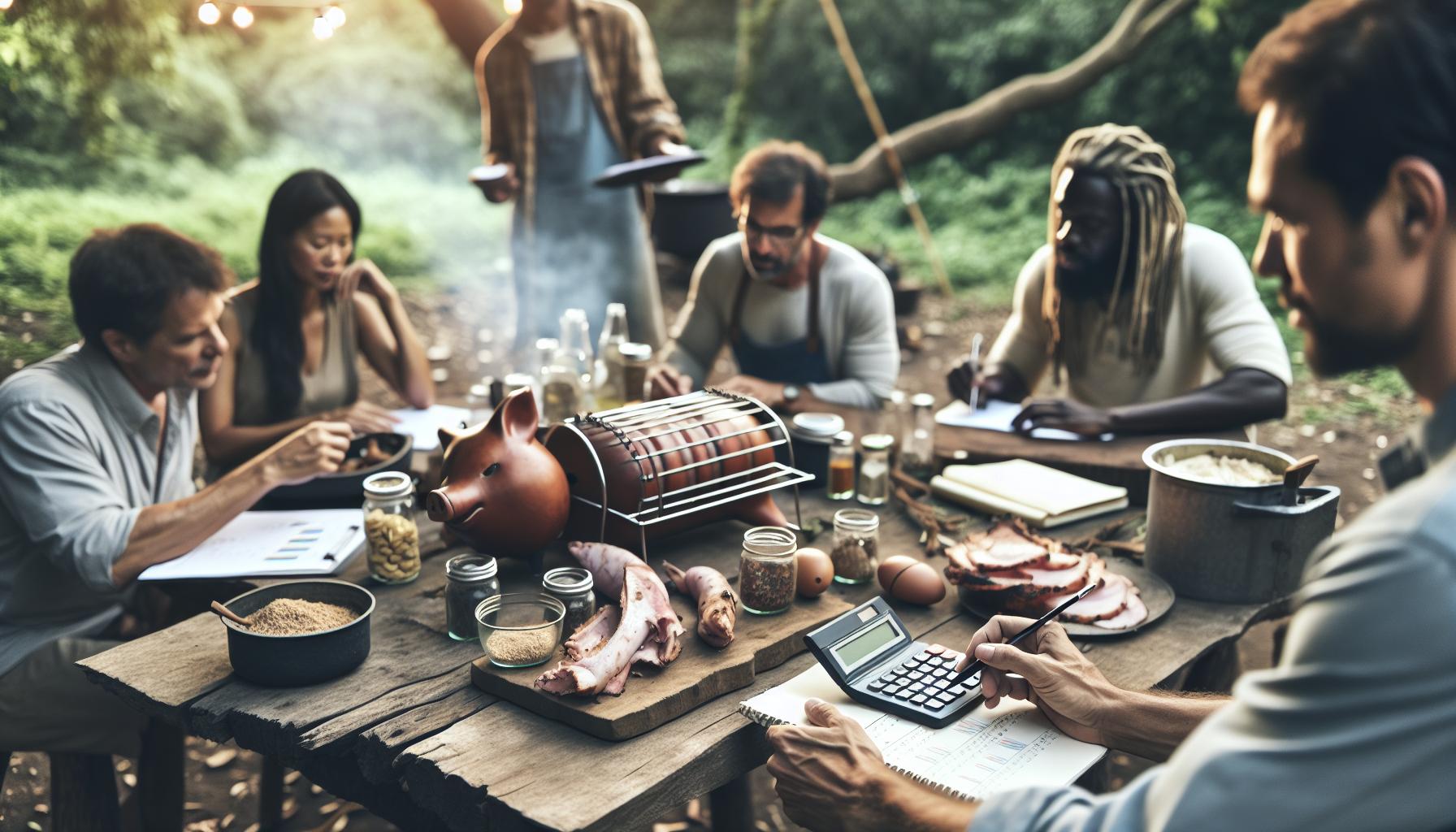 Kalkulace nákladů na grilování prasete