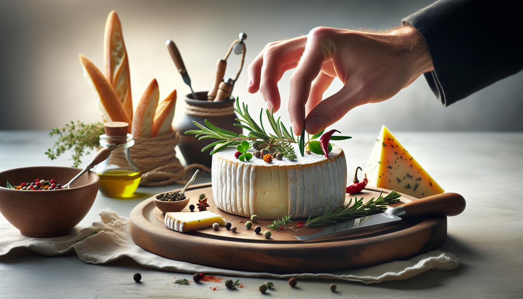 Kreativní variace: Hermelín s bylinkami a kořením