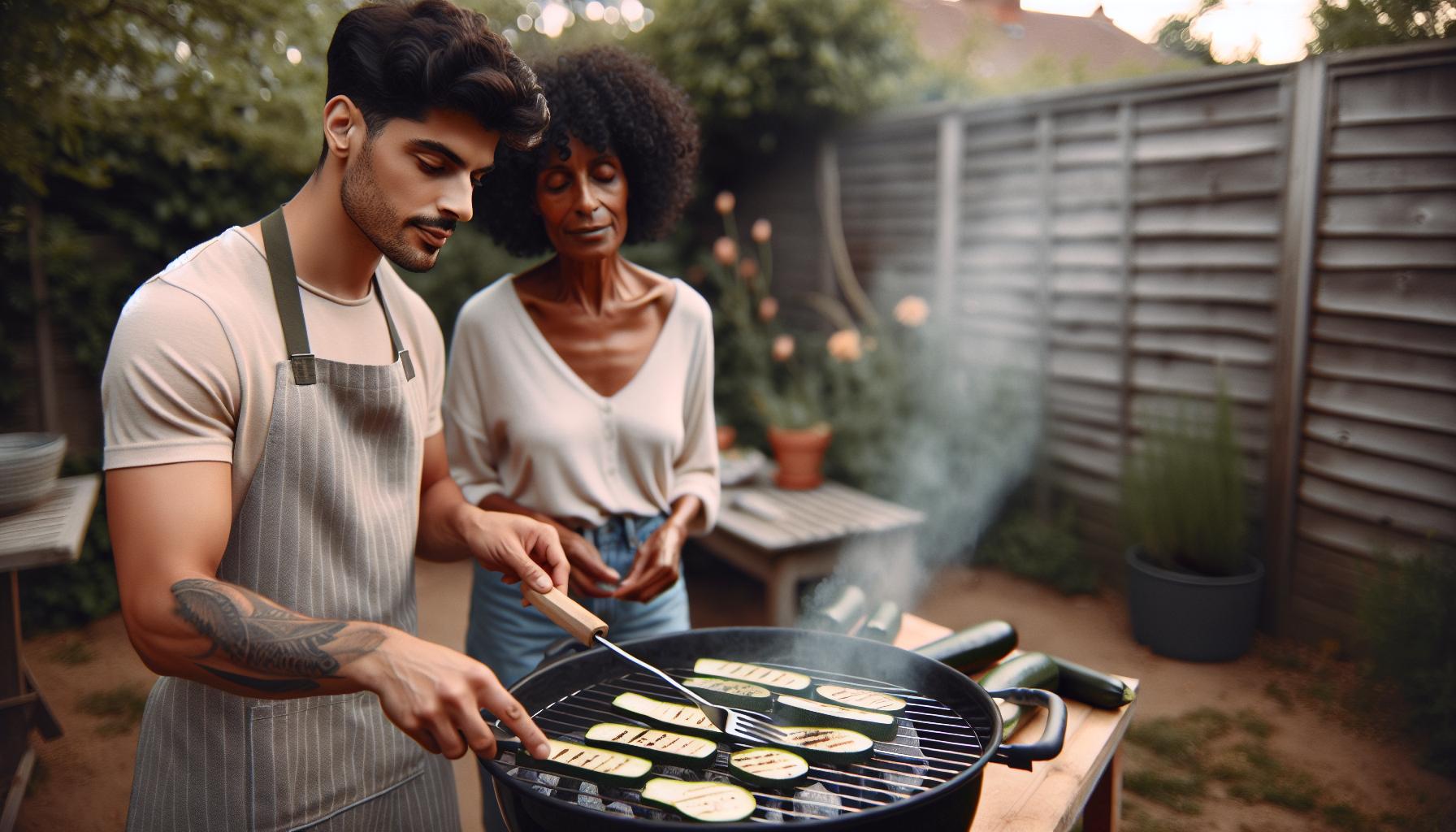 Krok za krokem: Grilování cukety na uhlí