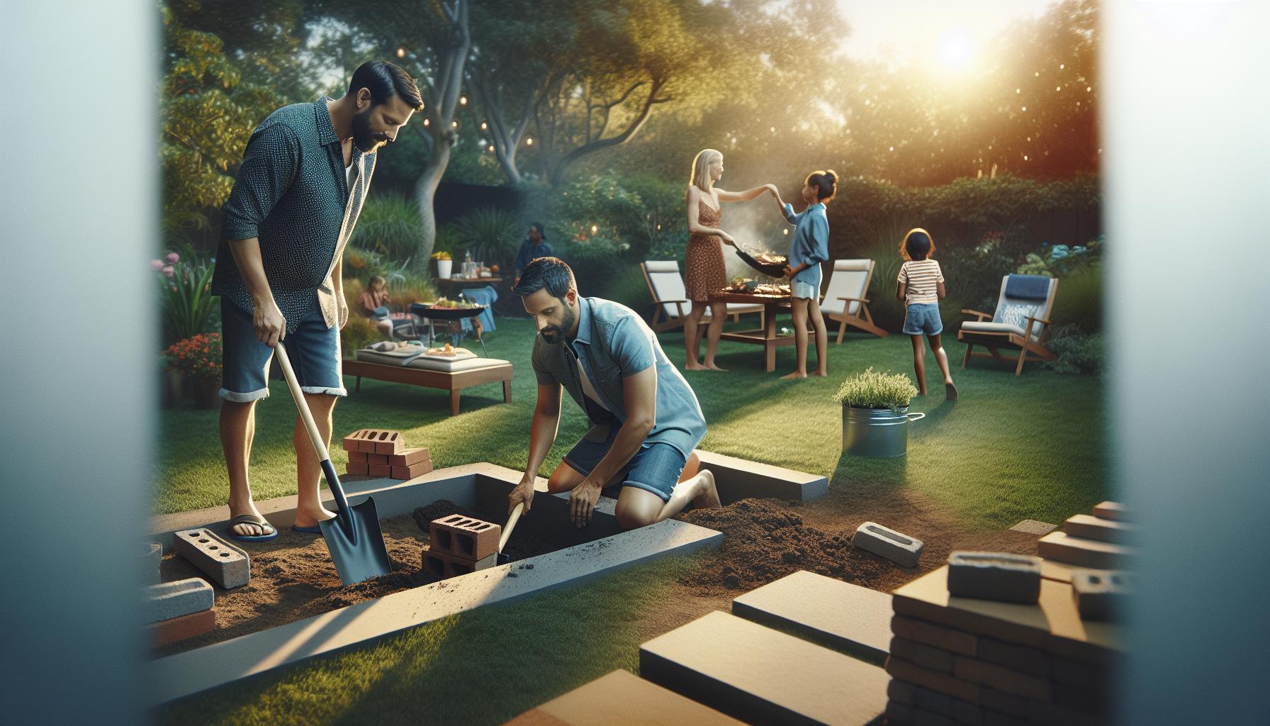 Jak postavit gril z cihel: Stavba krok za krokem 3 Krok 1: Příprava místa pro váš gril