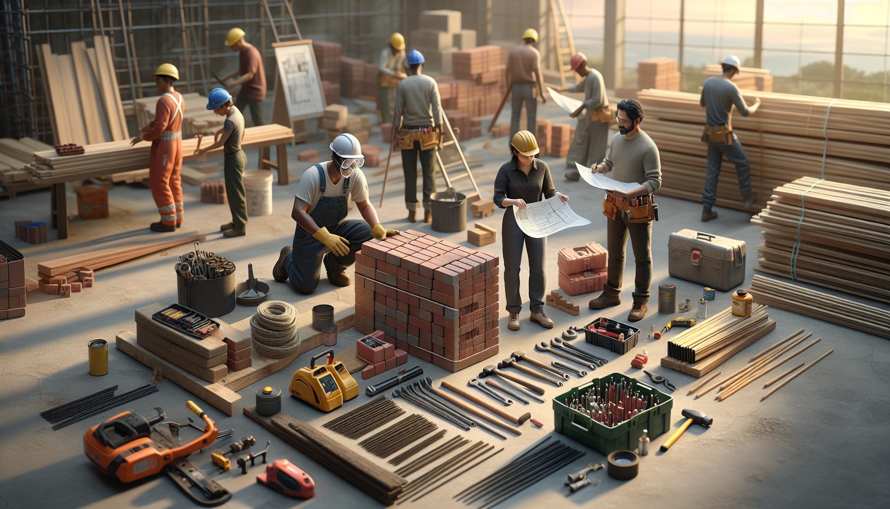 Jak postavit gril z cihel: Stavba krok za krokem 2 Nástroje a materiály potřebné pro stavbu