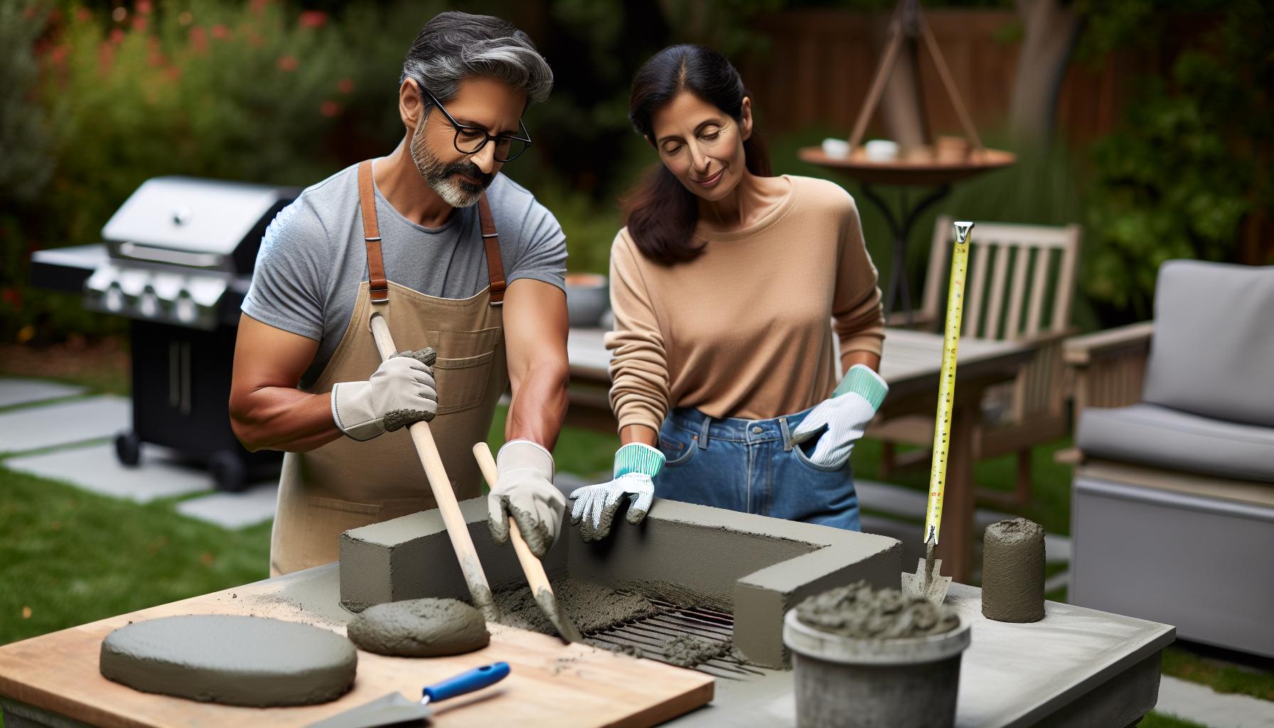 Návod na výstavbu grilu z betonu