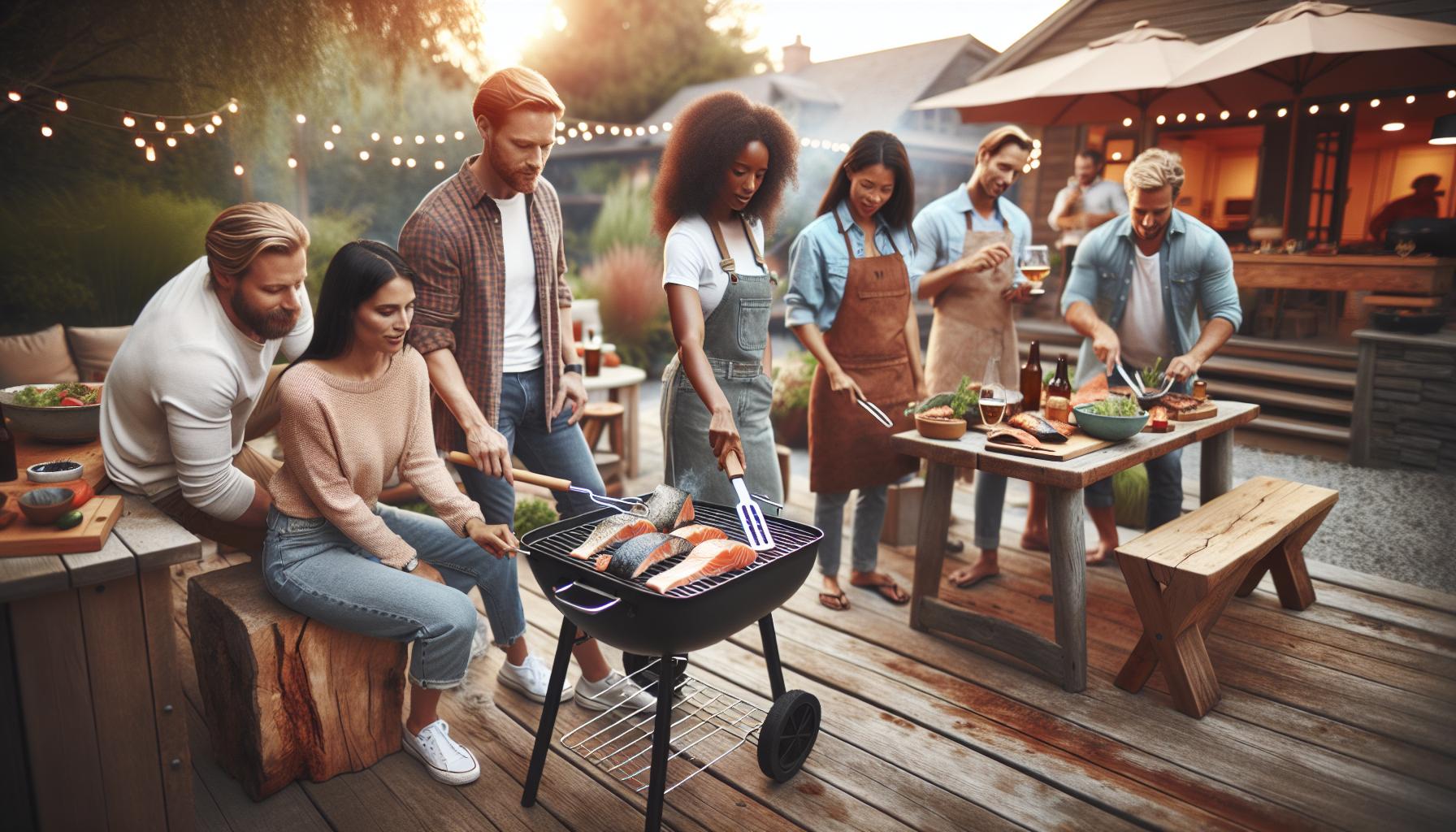 Různé grilovací techniky pro lososa