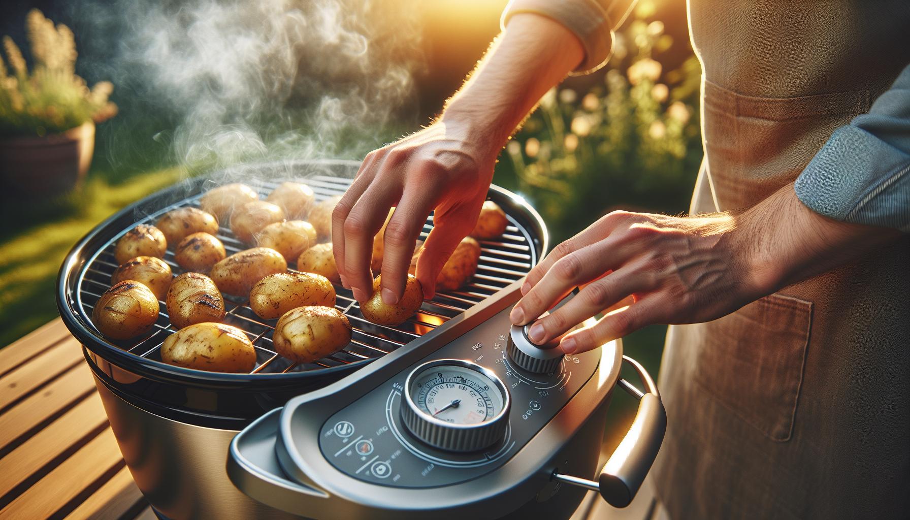 Teplota grilu: Optimalizace pro zlatavé brambory