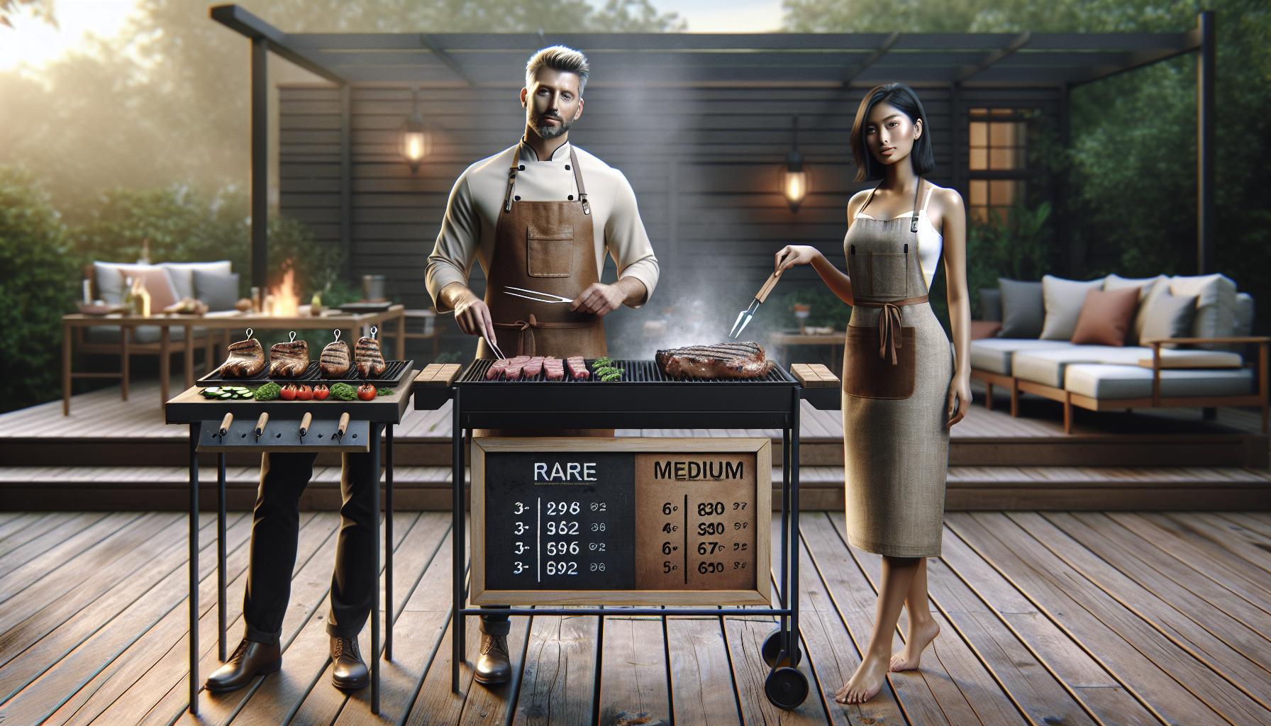 Doporučené grilovací časy pro různé stupně propečení