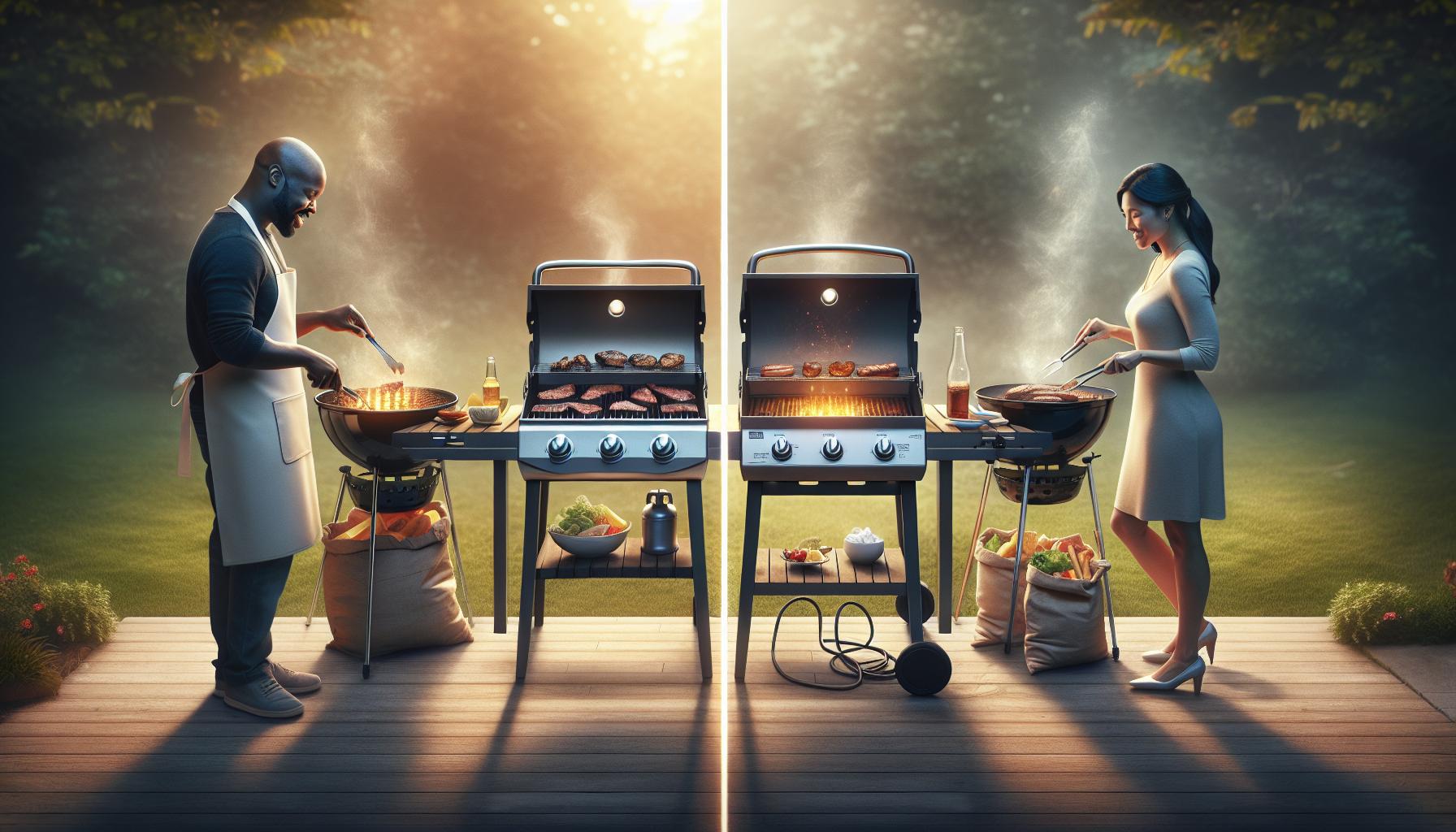 Jak vybrat gril: Kompletní průvodce nákupem pro 2025 2 Porovnání pohonných systémů: plyn vs. dřevěné uhlí vs. elektrický gril