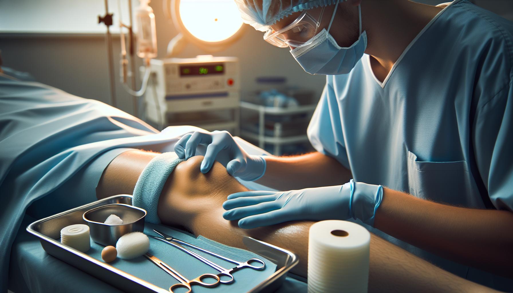 Příprava kolena: Čistění a úpravy