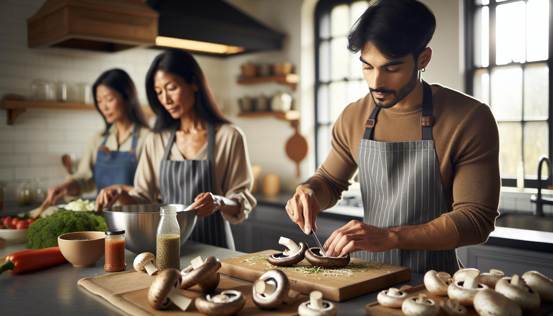 Základy marinování: Příprava portobello